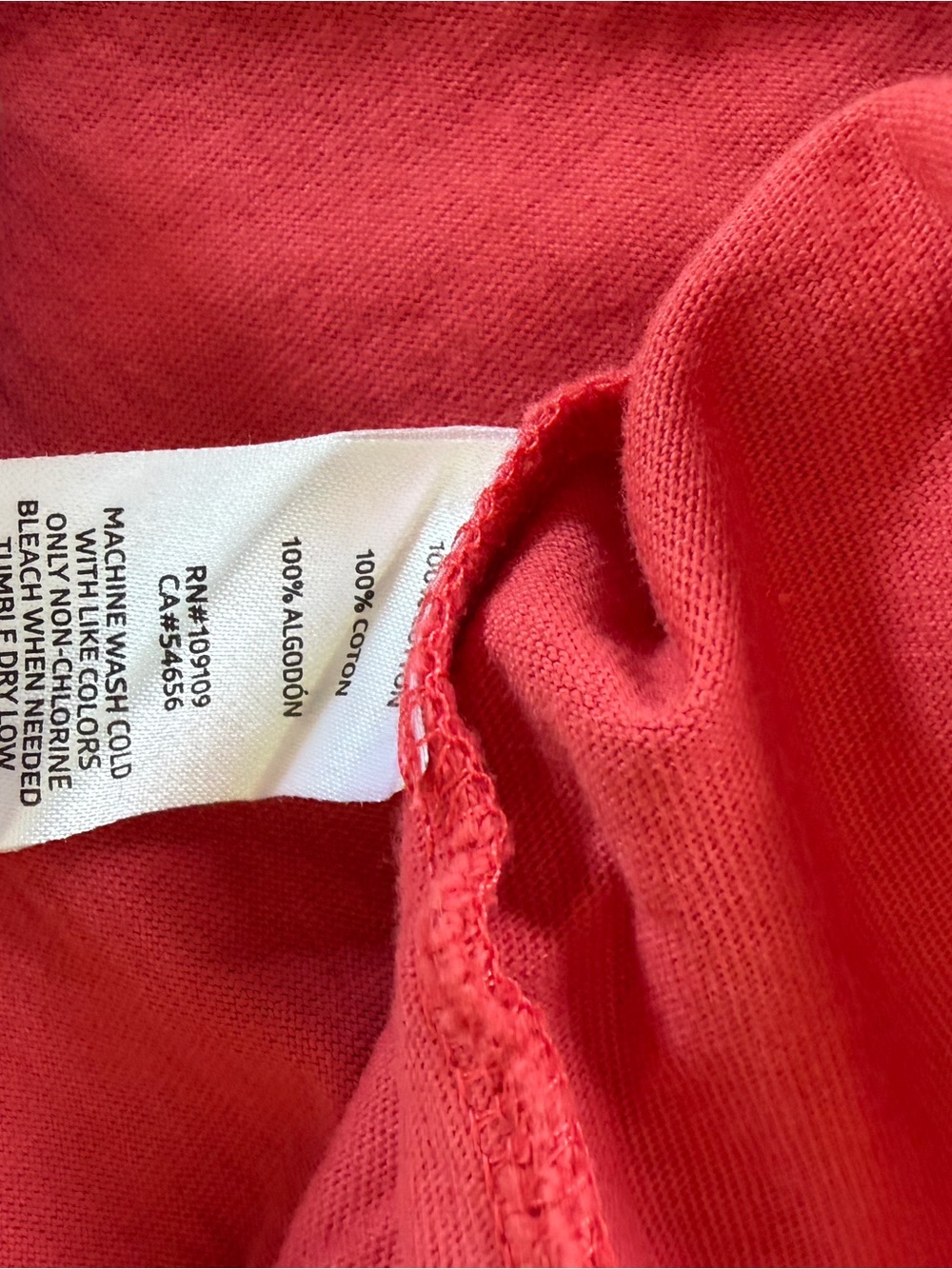 Life Is Good Coral Red Short Sleeve Tee - Picture 3 of 5